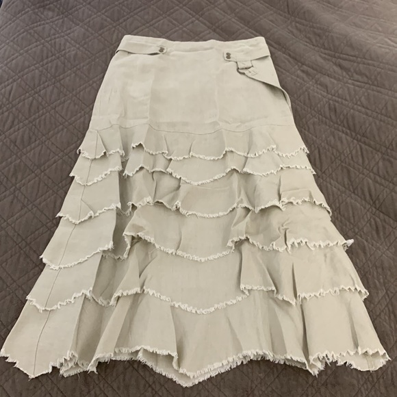 São Paulo NWOT Long Linen Skirt size 8 - Picture 7 of 17